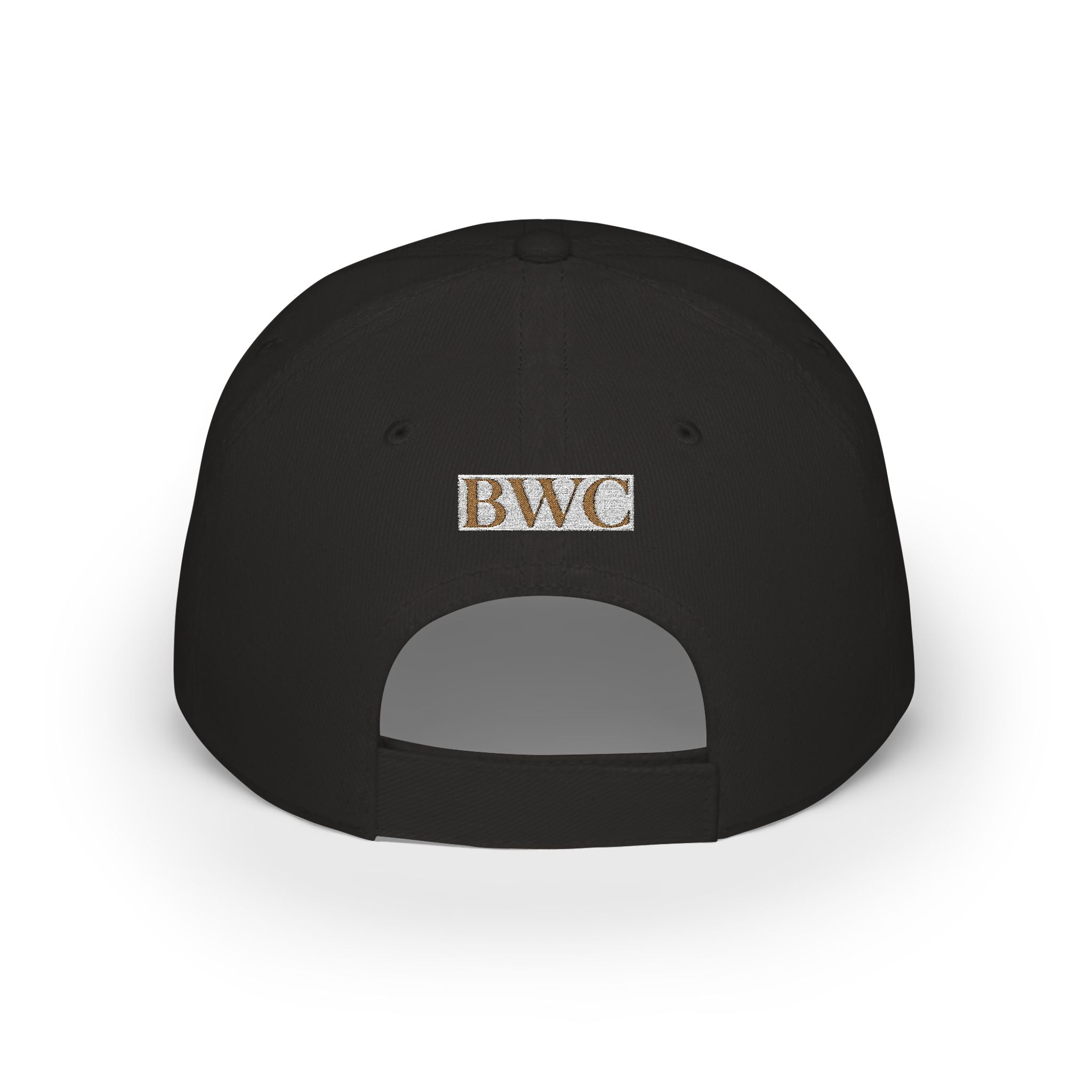 Low Profile Cap — Gold Leopard Cow Embroidered "BWC" Streetwear Hat