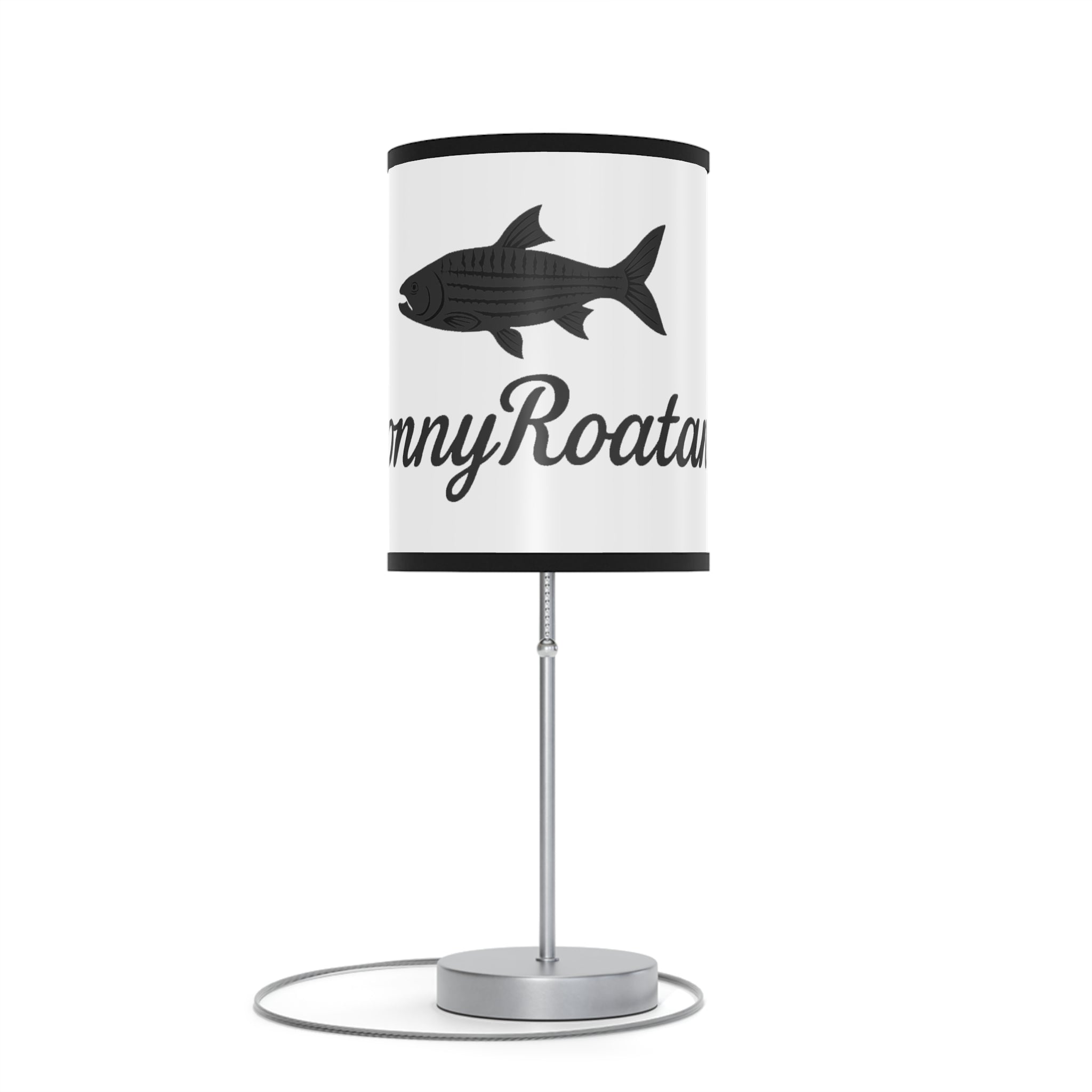Coastal Tarpon Fish Table Lamp — Sunny Roatan Nautical Bedside Light