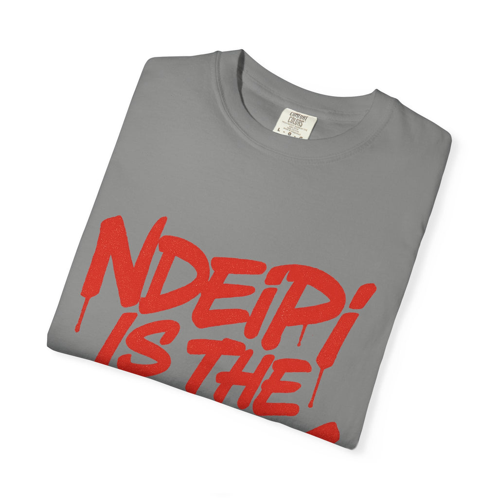 T-Shirt — "NDEIPI IS THE ARK" Red Graffiti Graphic Tee