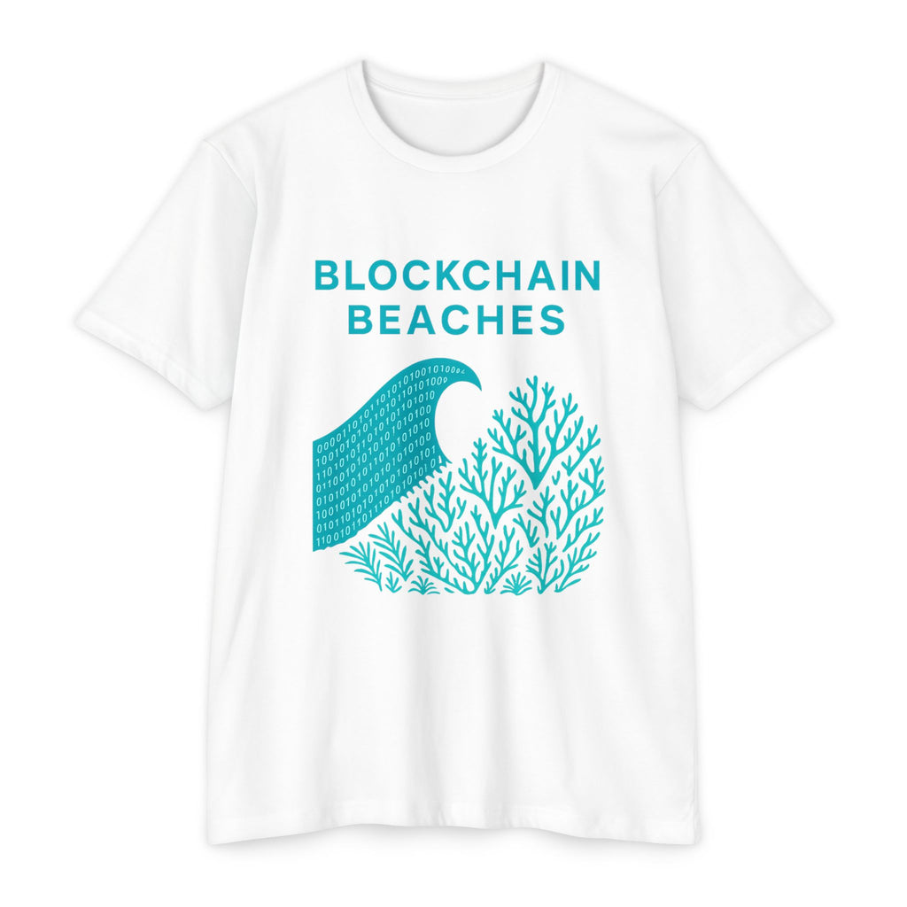 Ocean Wave & Coral Graphic T-Shirt — Coastal Surf Beach Tee