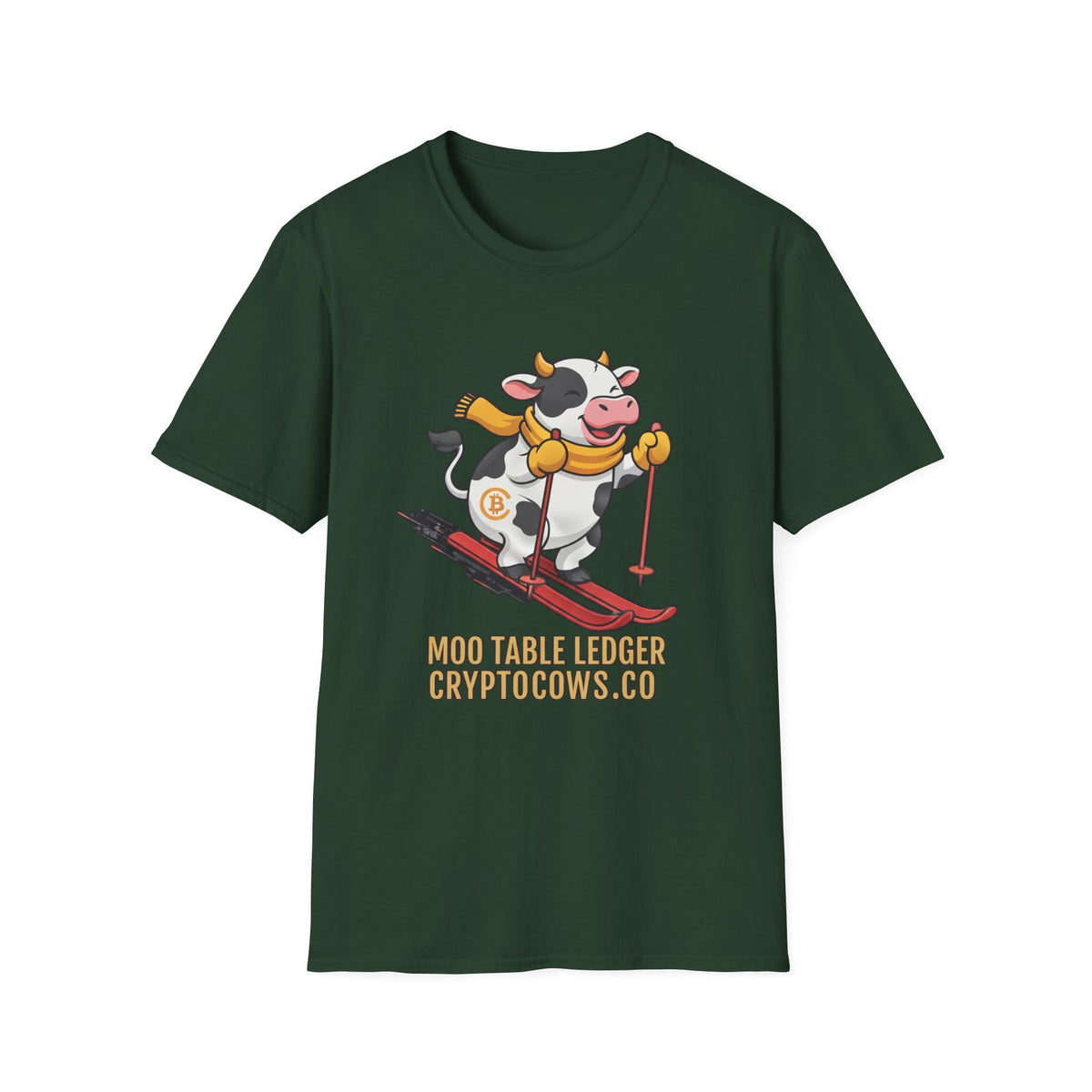 Crypto Cows Moo Table Ledger T-Shirt