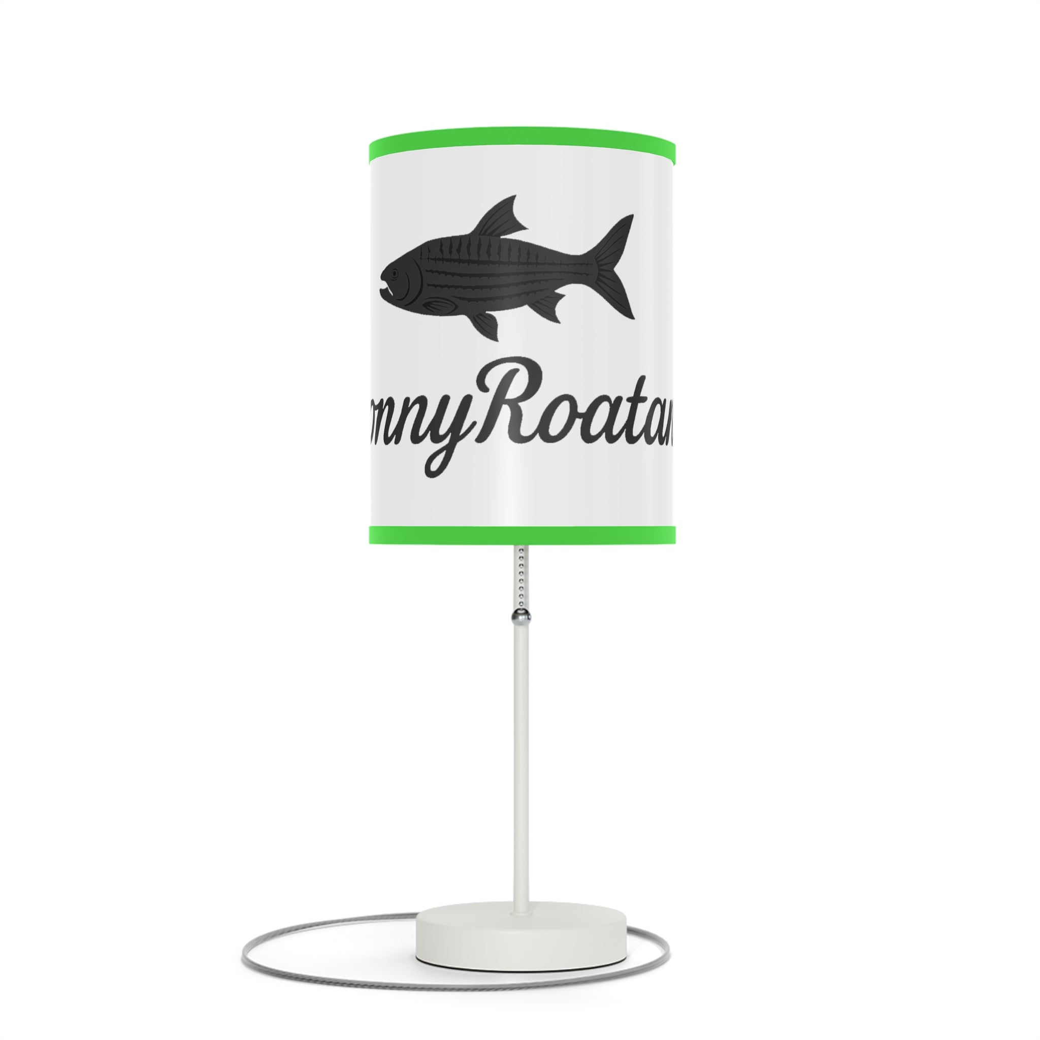 Coastal Tarpon Fish Table Lamp — Sunny Roatan Nautical Bedside Light