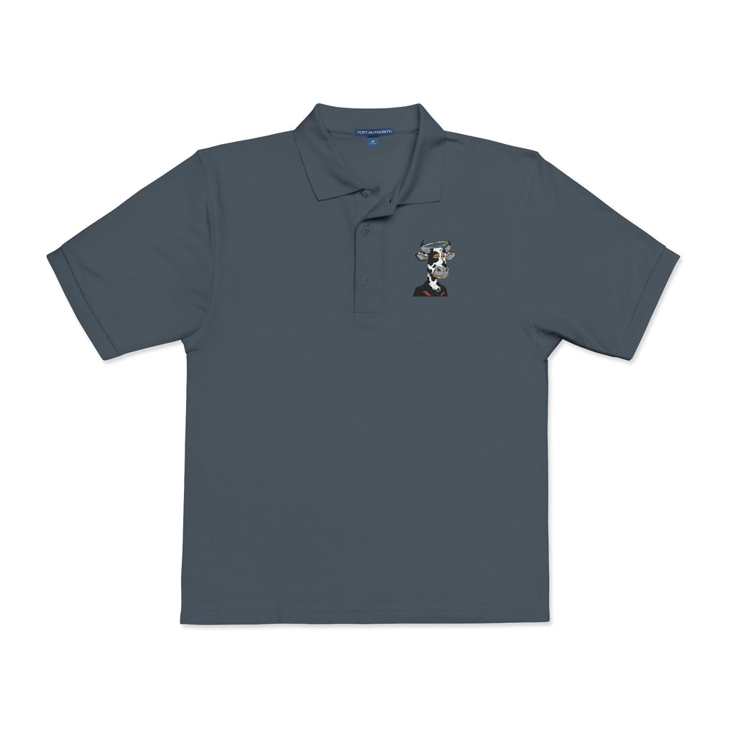 Embroidered Floral Skull Polo