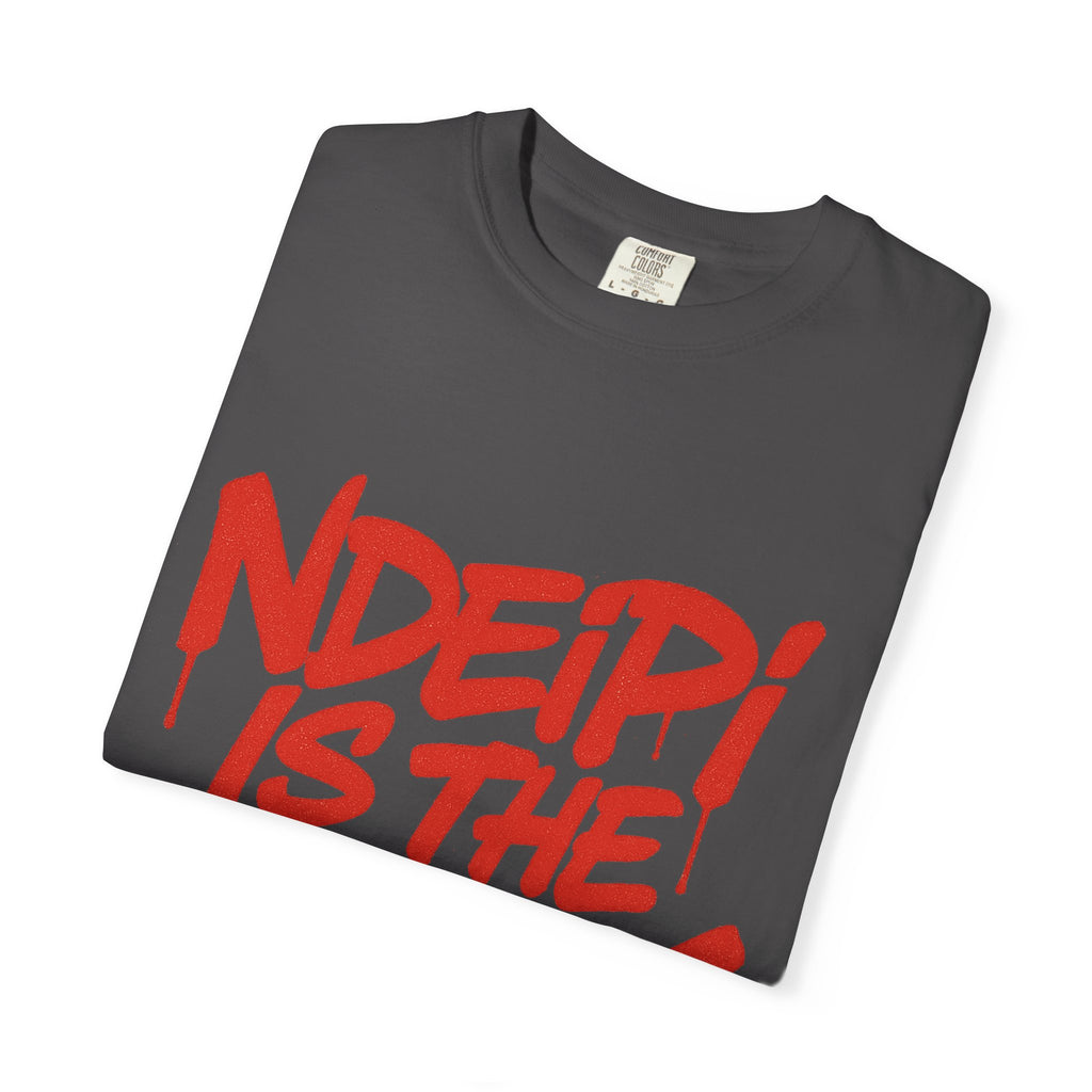 T-Shirt — "NDEIPI IS THE ARK" Red Graffiti Graphic Tee