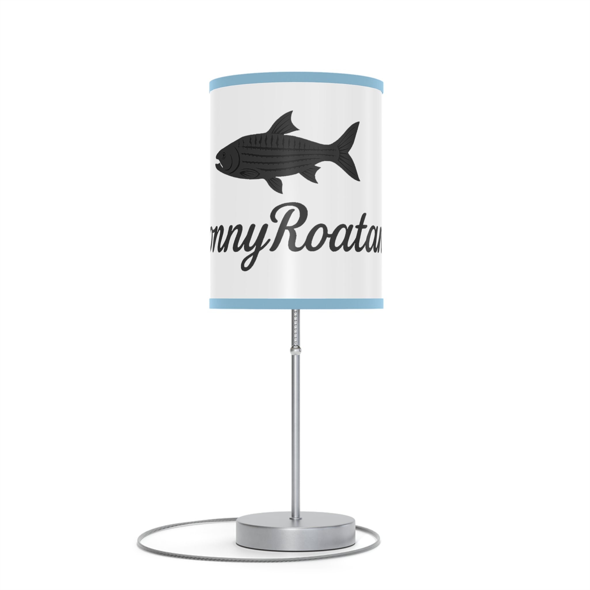 Coastal Tarpon Fish Table Lamp — Sunny Roatan Nautical Bedside Light