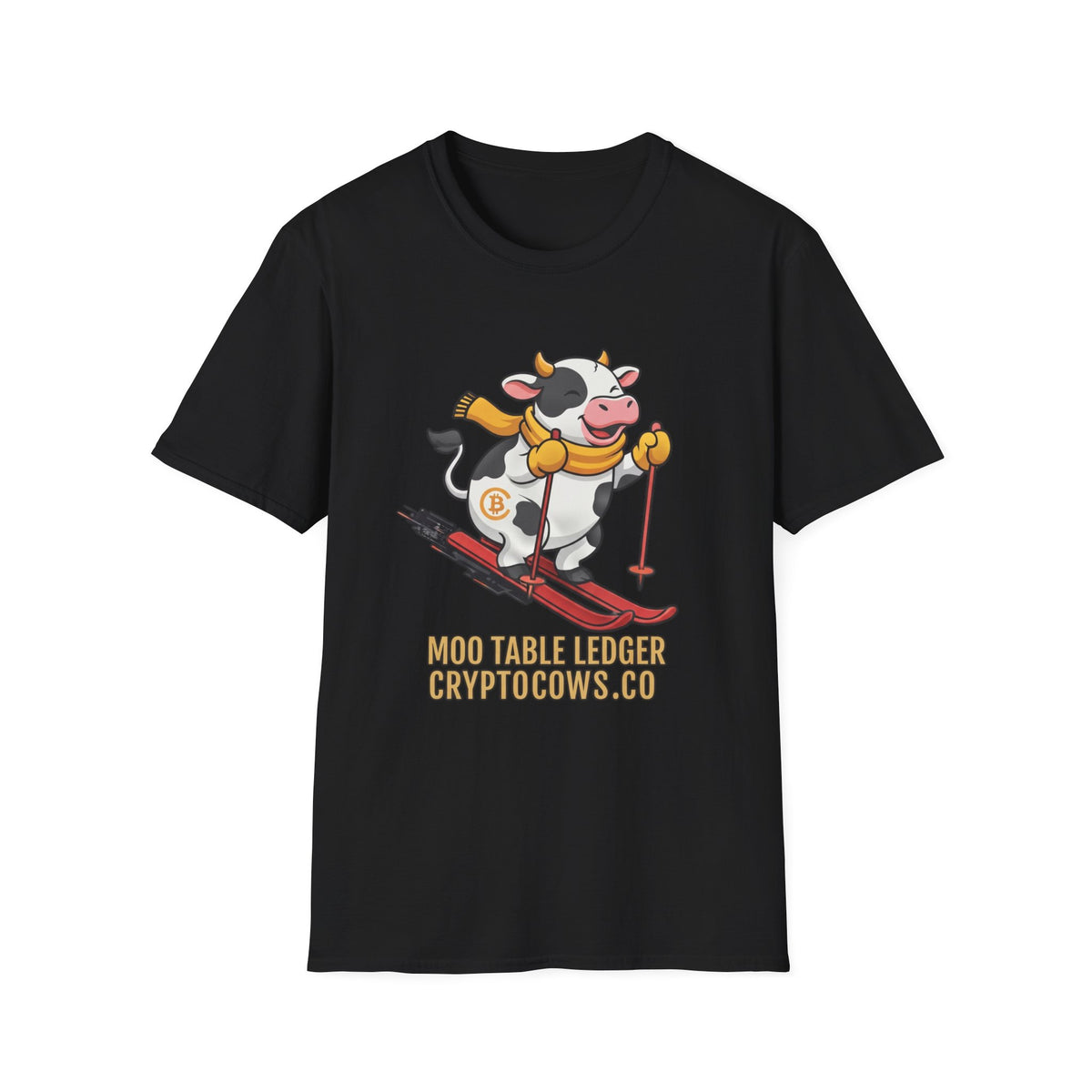 Crypto Cows Moo Table Ledger T-Shirt