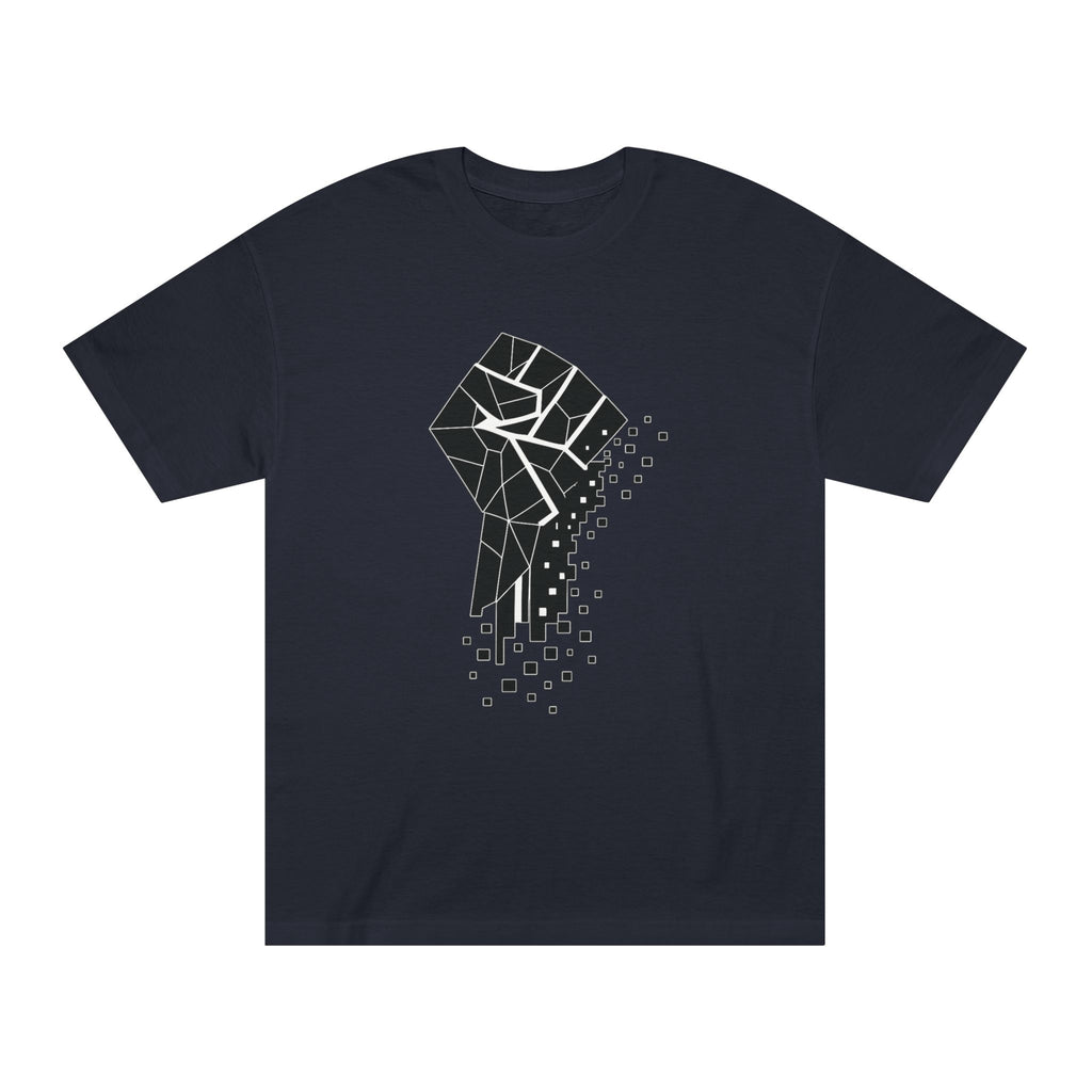 Pixelated Black Power Fist Tee