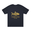 Tiger Fish Club Tee — Gold Fishing Graphic T-Shirt