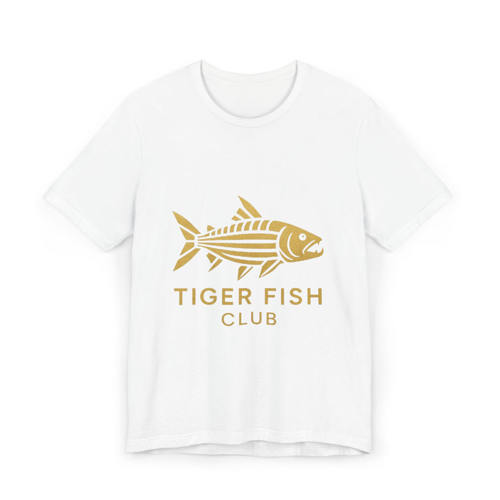 Tiger Fish Club T-Shirt — Gold Angler Graphic Tee