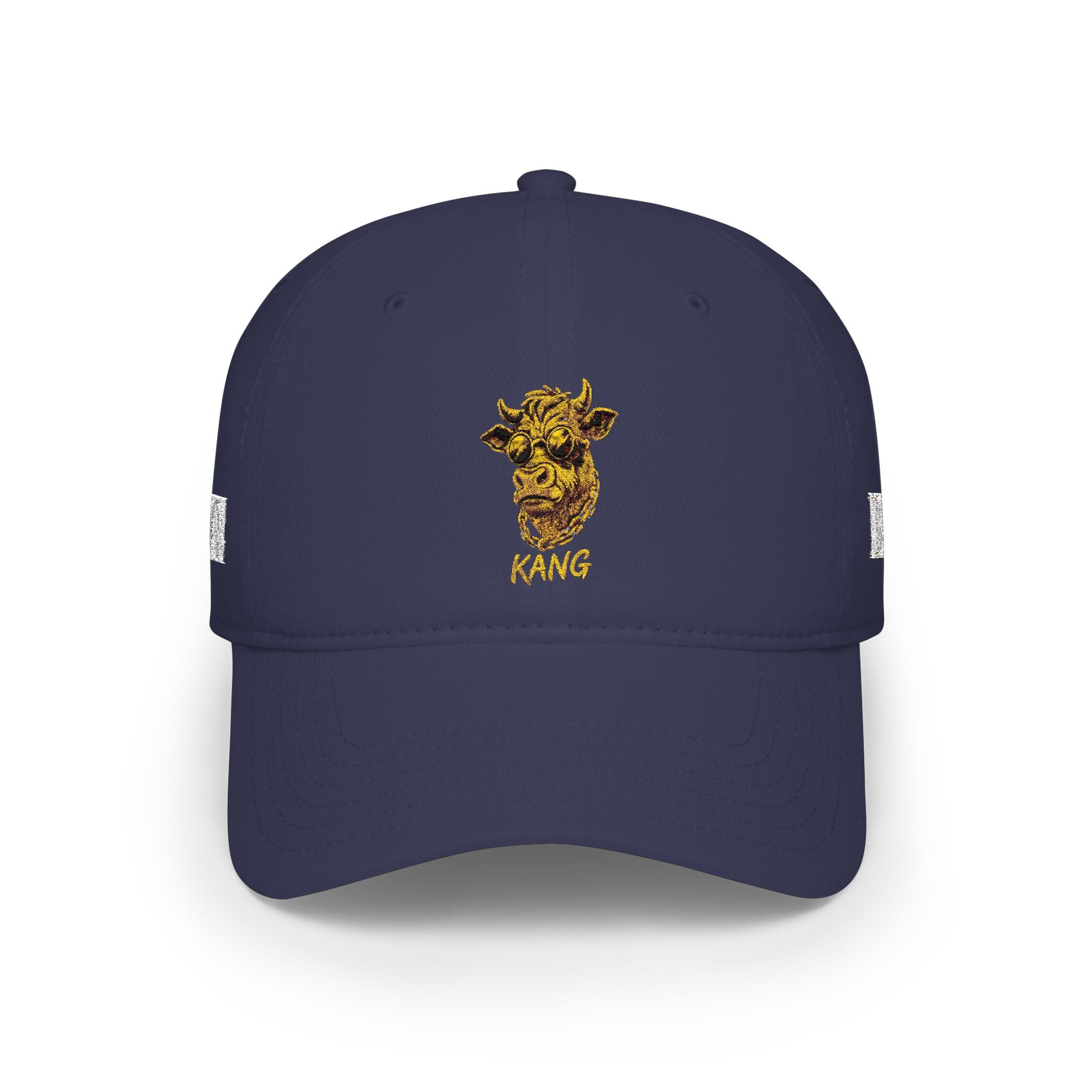 Low Profile Cap — Gold Leopard Cow Embroidered "BWC" Streetwear Hat