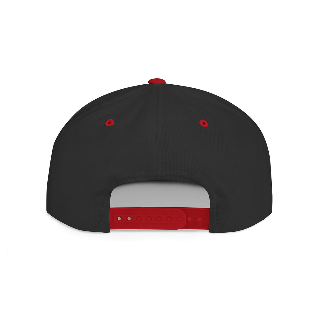 Live Free Die Building Flat Bill Snapback Hat