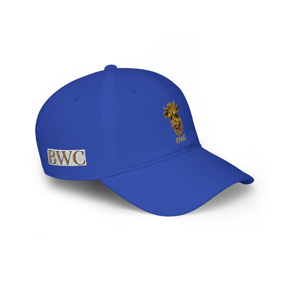Low Profile Cap — Gold Leopard Cow Embroidered "BWC" Streetwear Hat
