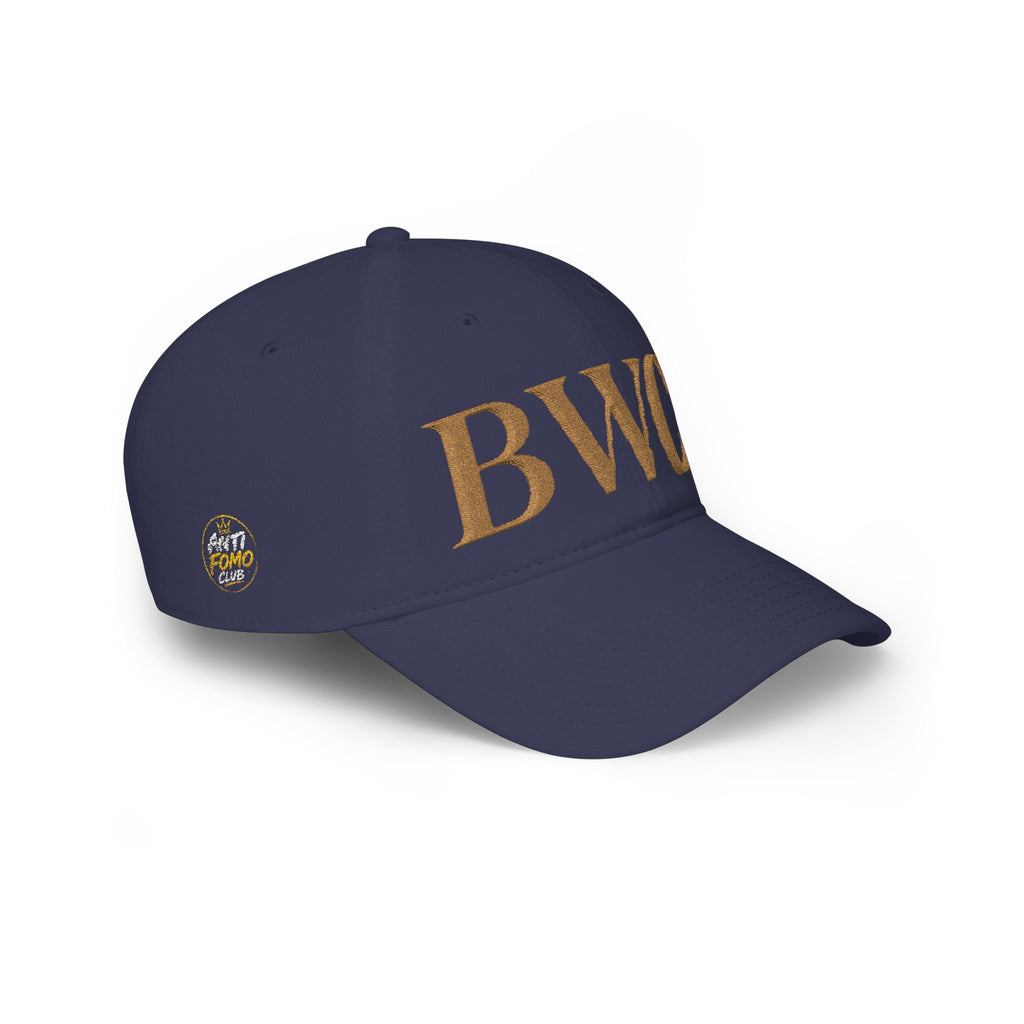 Low Profile Cap with Gold 'BWC' Monogram — Bored Wine Club Edition