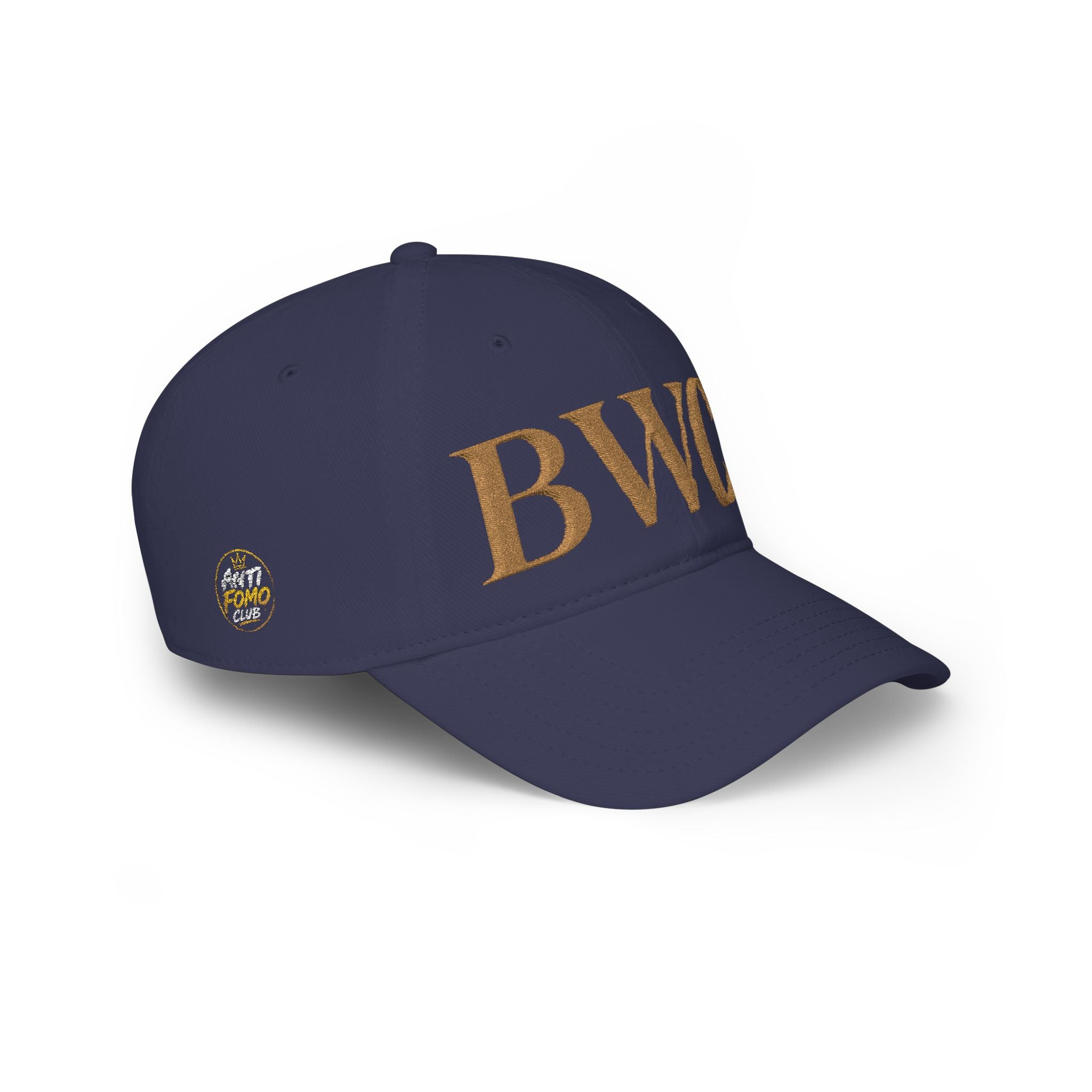 Low Profile Cap with Gold 'BWC' Monogram — Bored Wine Club Edition