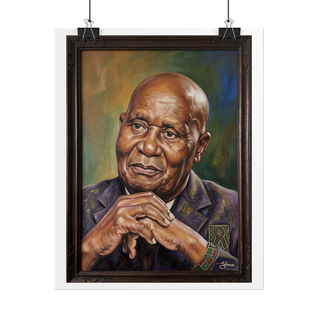 Rolled Poster - Thoughtful Portrait Oil Painting Print