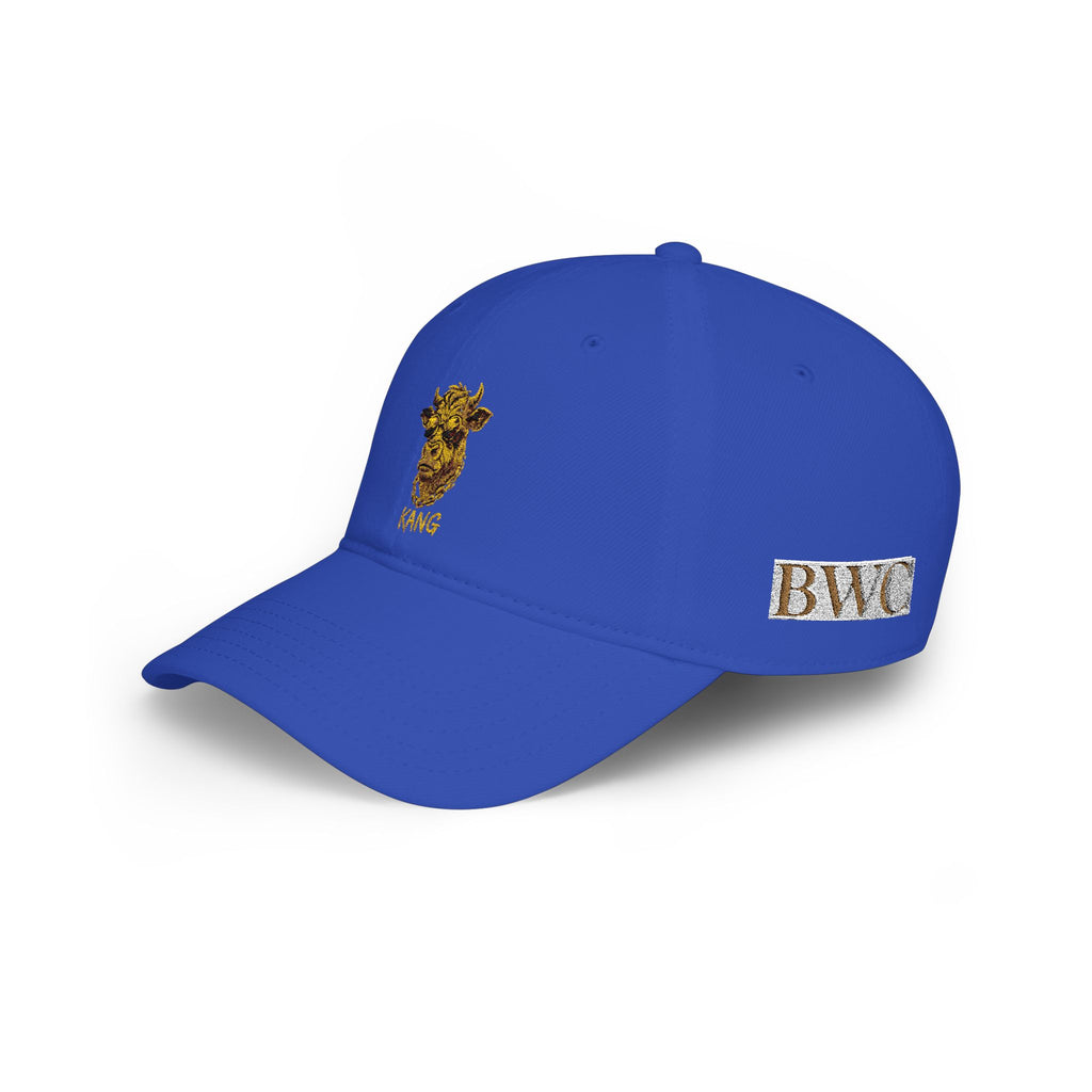 Low Profile Cap — Gold Leopard Cow Embroidered "BWC" Streetwear Hat