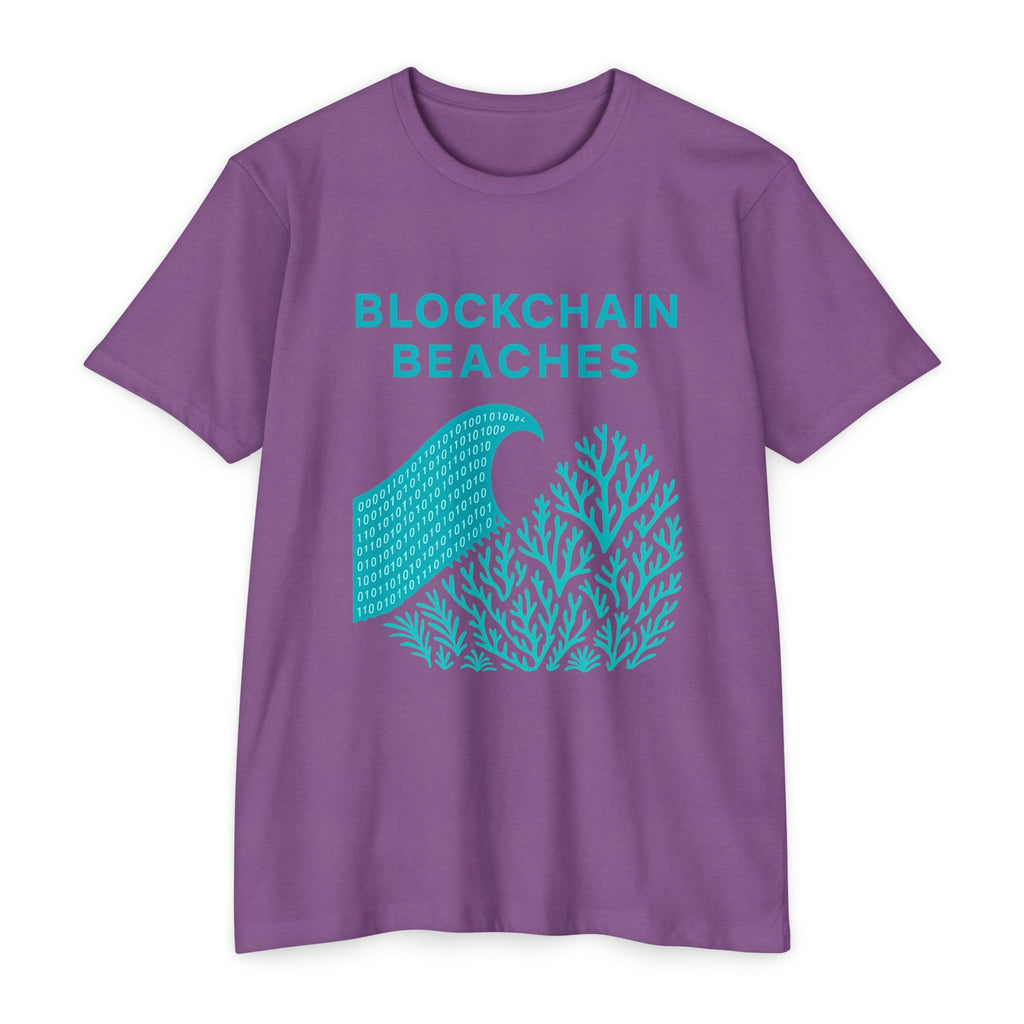 Ocean Wave & Coral Graphic T-Shirt — Coastal Surf Beach Tee