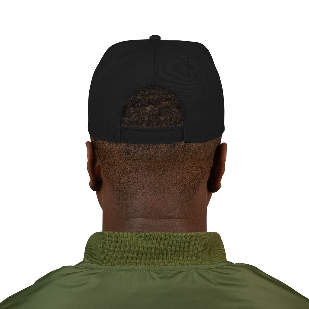 Gold Skull Snapback Hat — Embroidered Sparkle Streetwear Cap