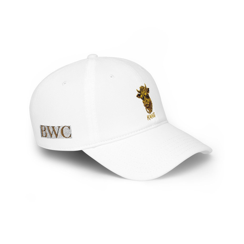 Low Profile Cap — Gold Leopard Cow Embroidered "BWC" Streetwear Hat