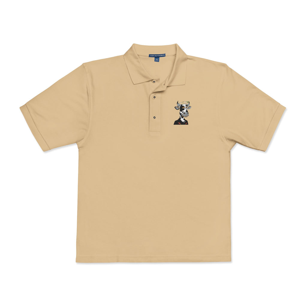 Embroidered Floral Skull Polo