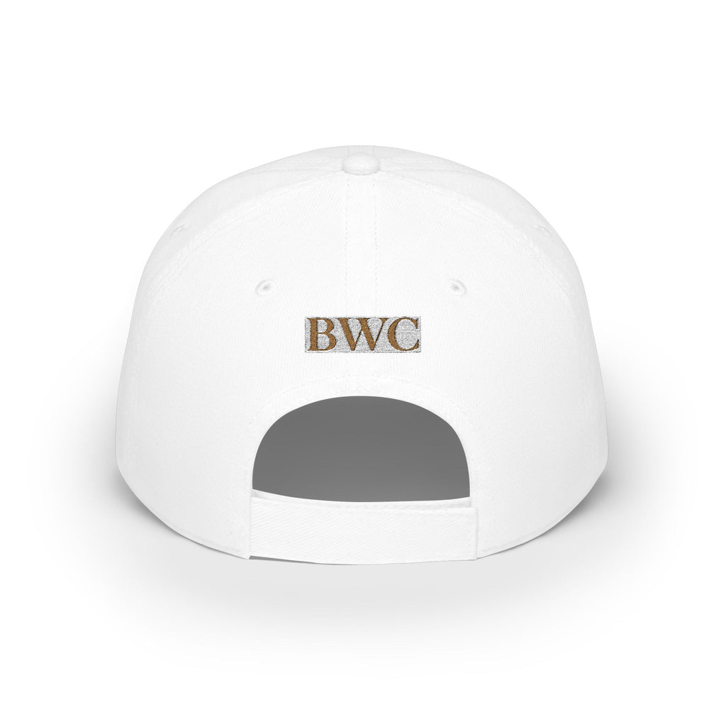 Low Profile Cap — Gold Leopard Cow Embroidered "BWC" Streetwear Hat