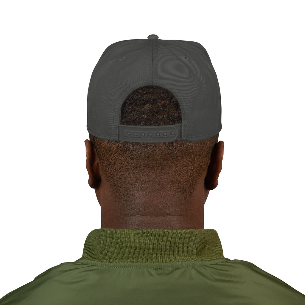 Gold Skull Snapback Hat — Embroidered Sparkle Streetwear Cap