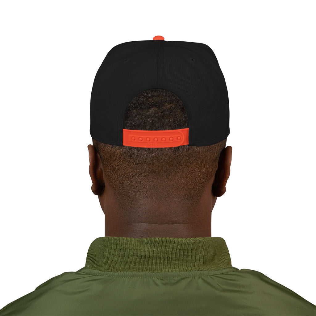 Gold Skull Snapback Hat — Embroidered Sparkle Streetwear Cap