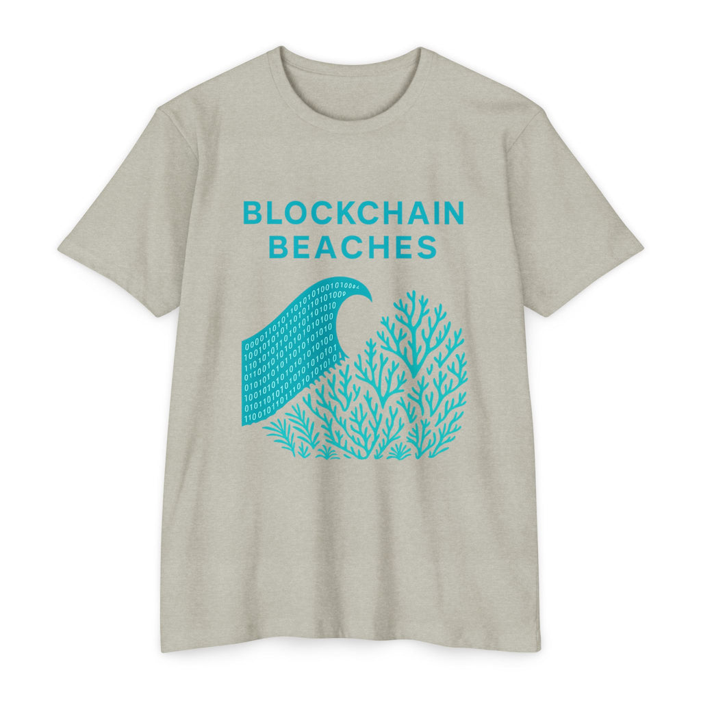 Ocean Wave & Coral Graphic T-Shirt — Coastal Surf Beach Tee