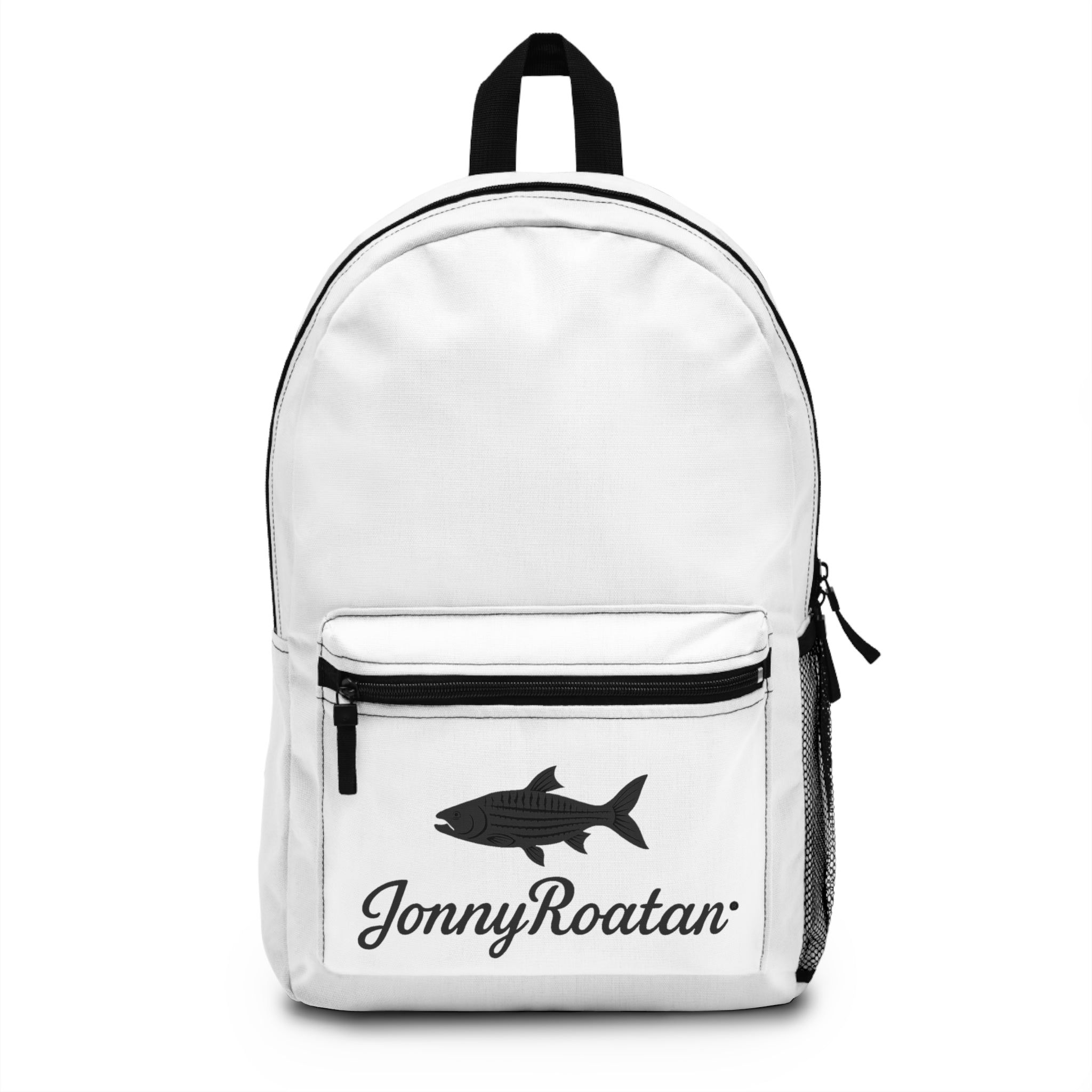 JonnyRoatan Shark Logo Backpack – Coastal Travel & Beach Day Pack