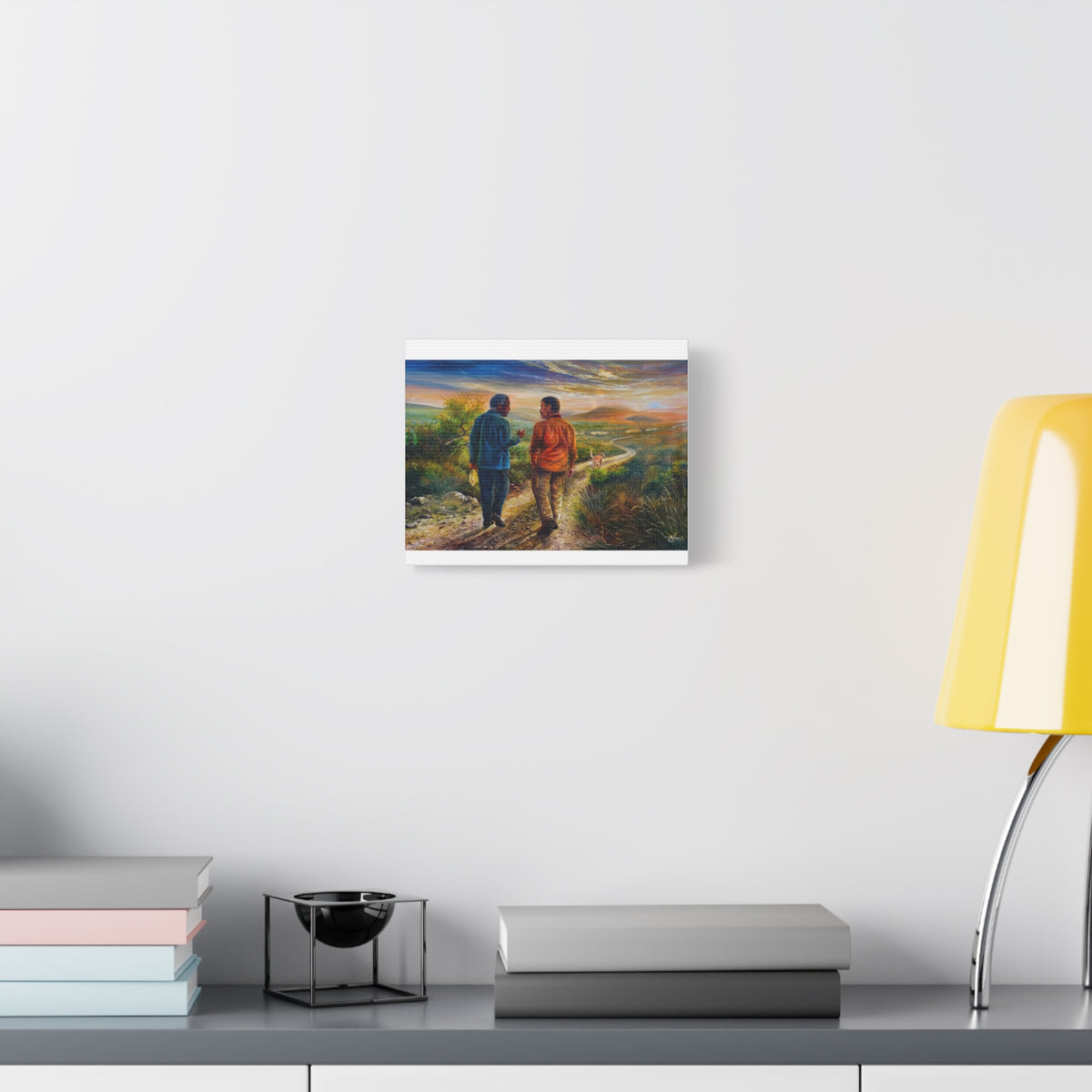 Walk with KK By Charles Gibbons Matte Canvas, Stretched, 1.25"