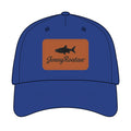 Leather Patch Baseball Cap — JonnyRoatan Shark Logo