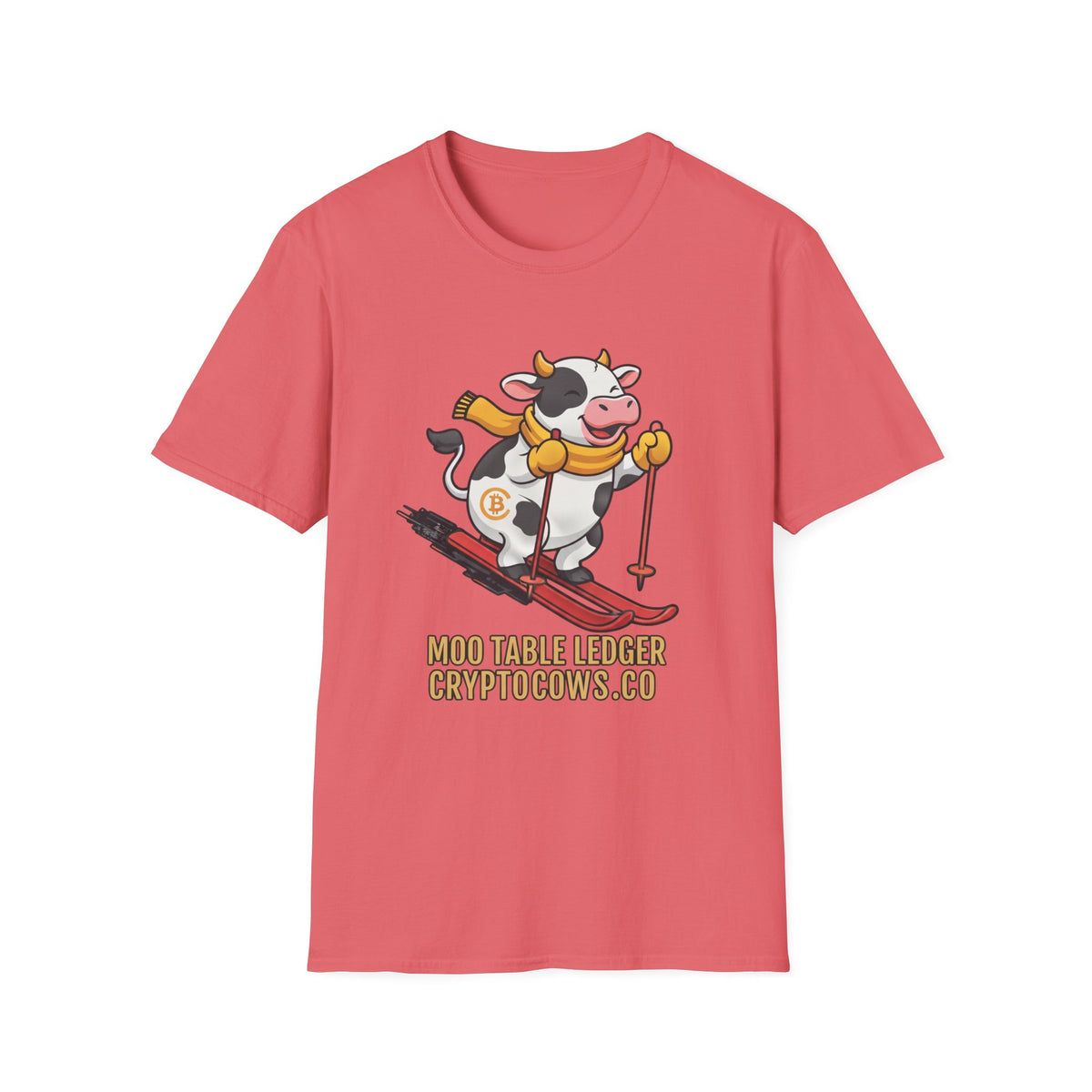 Crypto Cows Moo Table Ledger T-Shirt