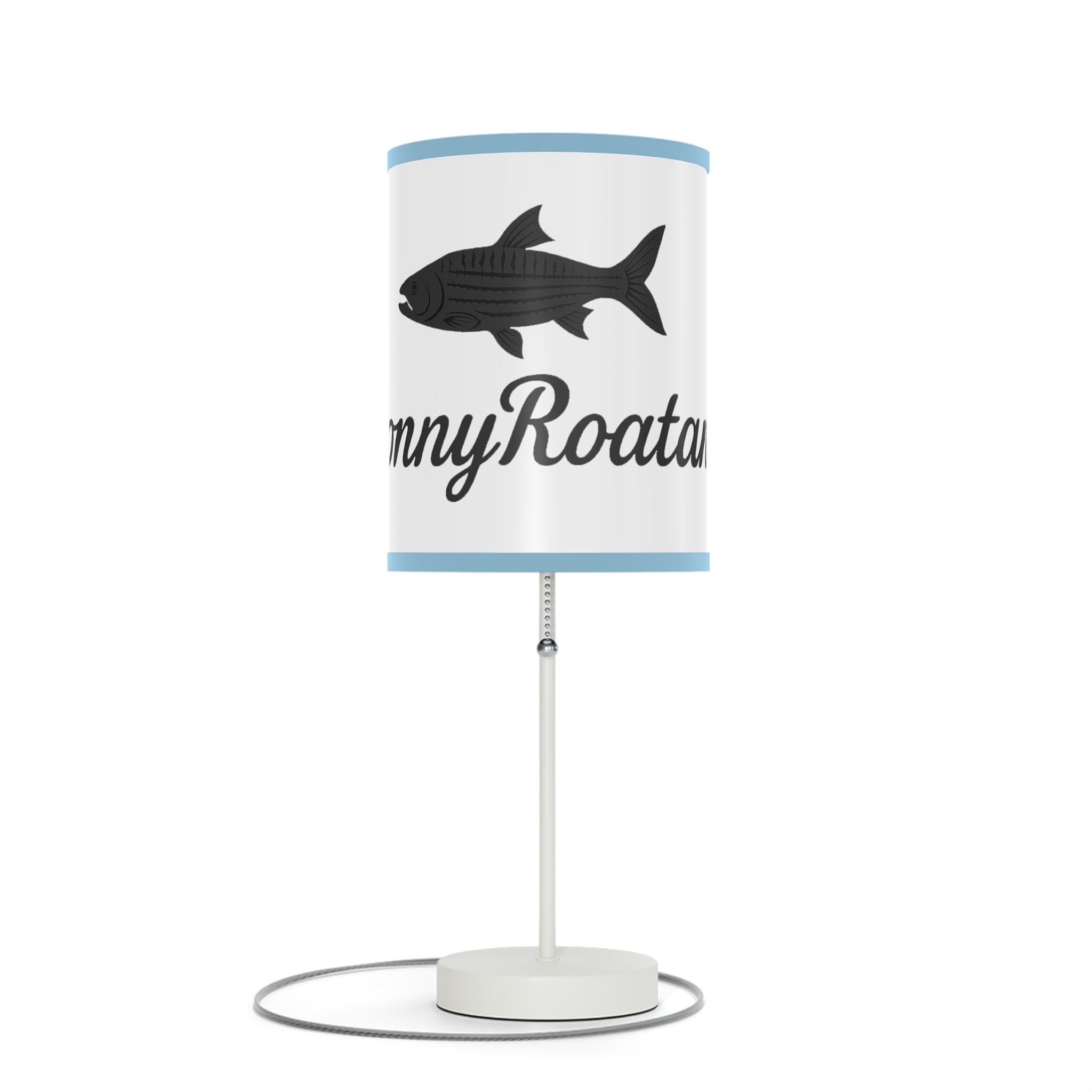 Coastal Tarpon Fish Table Lamp — Sunny Roatan Nautical Bedside Light