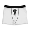 Boxer Briefs — "Live Free Die Building" Graphic with Raised Fist
