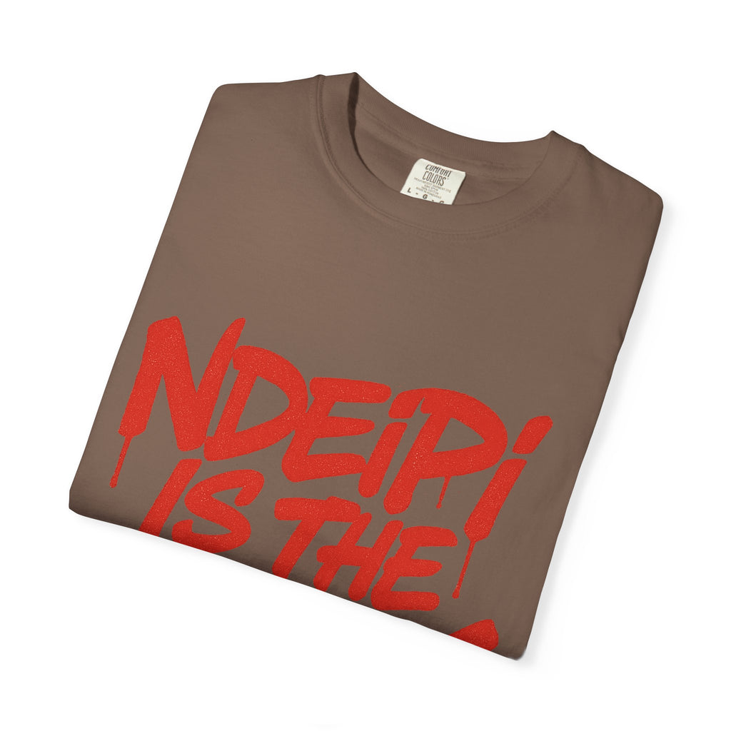 T-Shirt — "NDEIPI IS THE ARK" Red Graffiti Graphic Tee