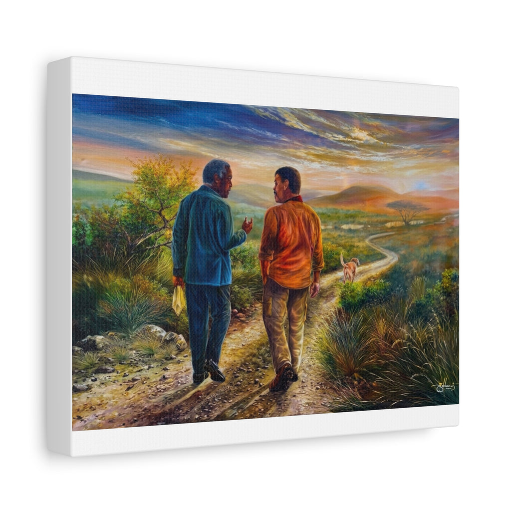 Walk with KK By Charles Gibbons Matte Canvas, Stretched, 1.25"