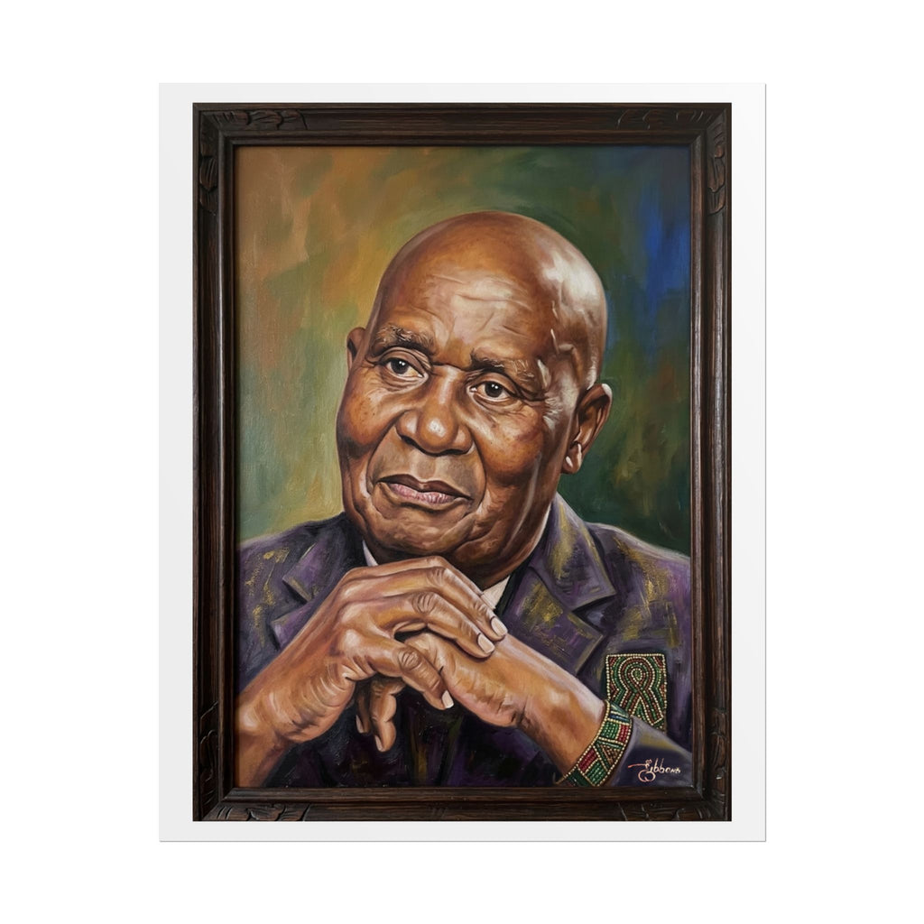Rolled Poster - Thoughtful Portrait Oil Painting Print