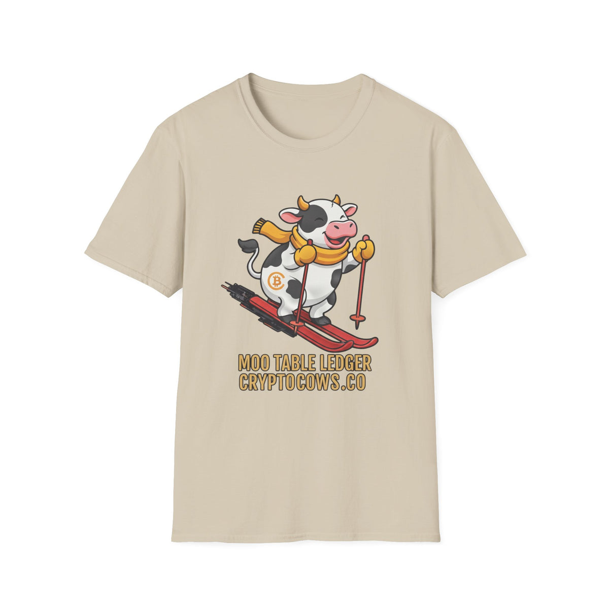 Crypto Cows Moo Table Ledger T-Shirt
