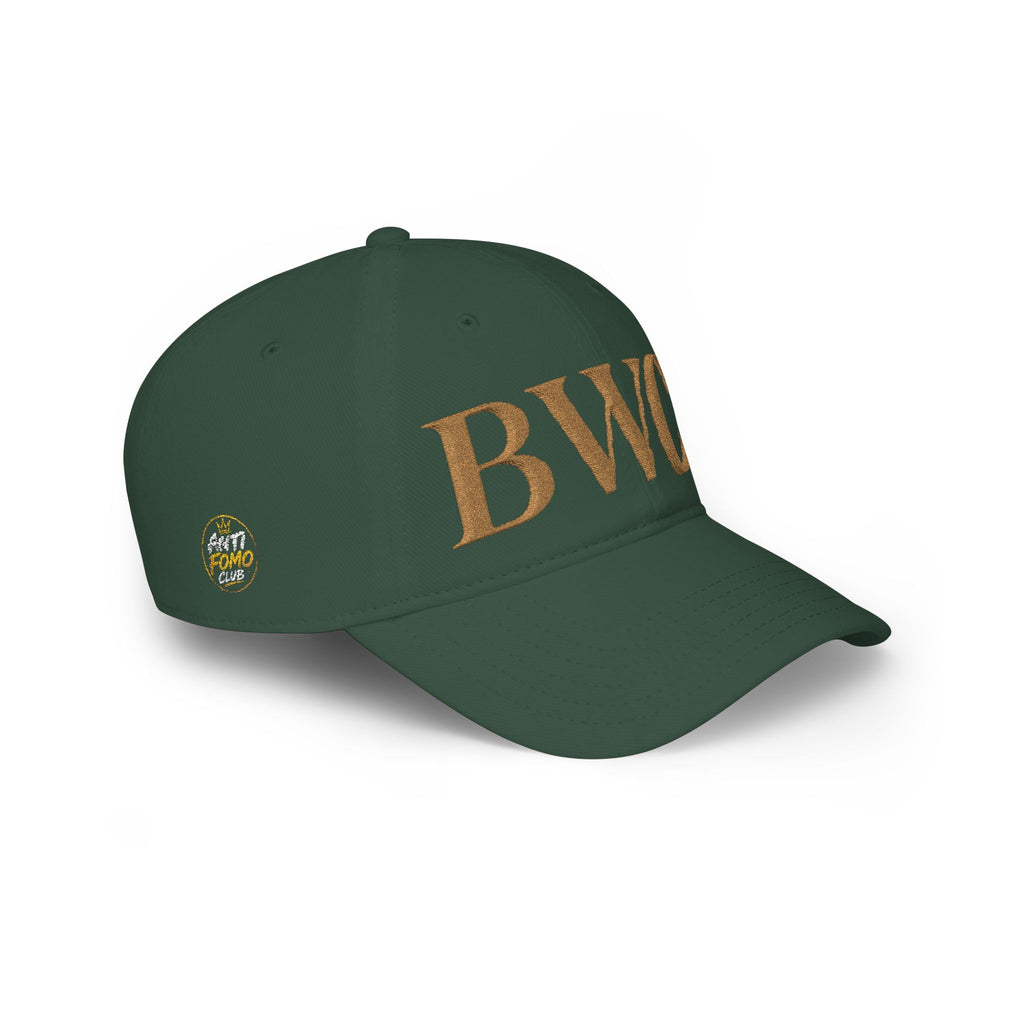 Low Profile Cap with Gold 'BWC' Monogram — Bored Wine Club Edition