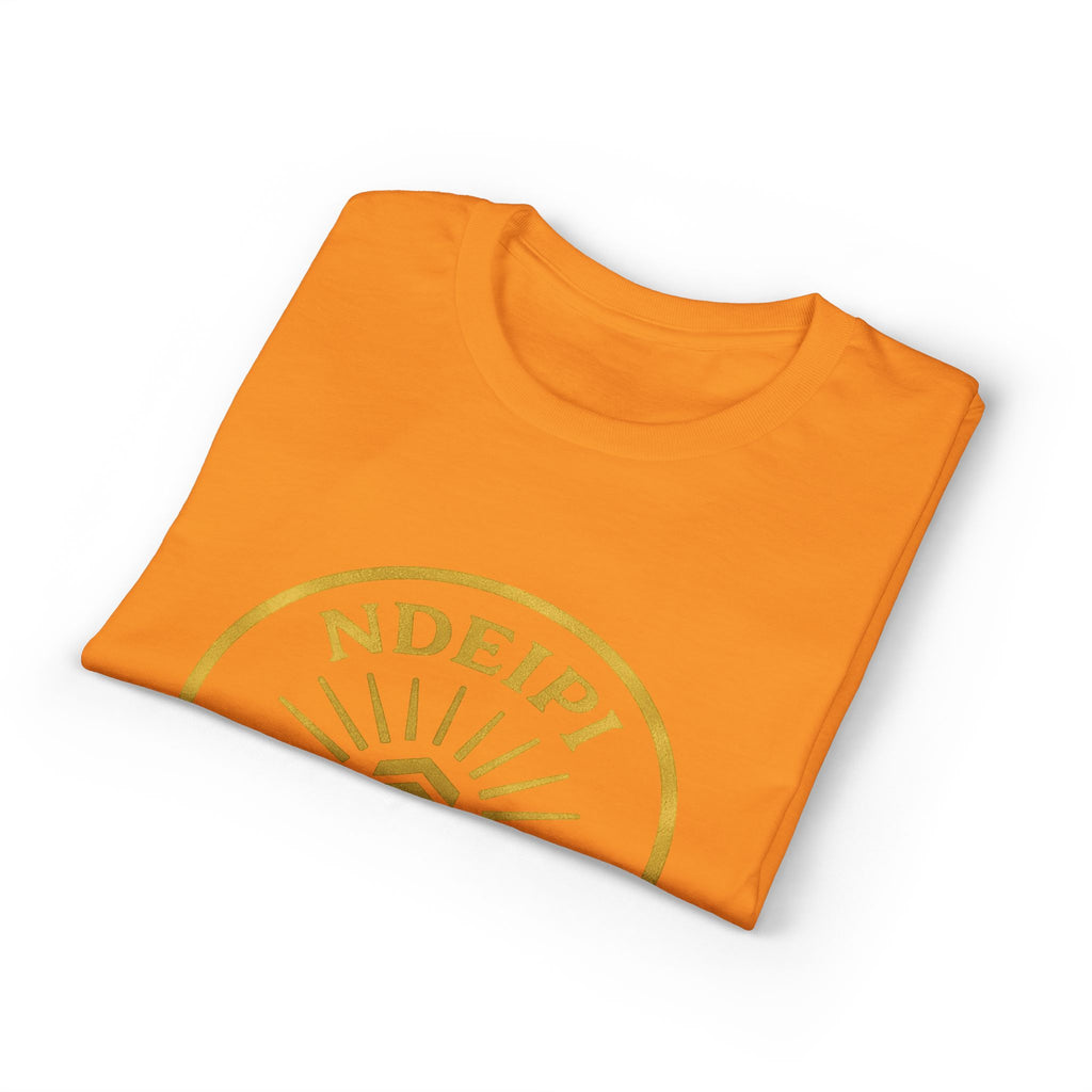 Ndeipi Is The Ark T-Shirt — Gold Sun & Wave Logo Tee