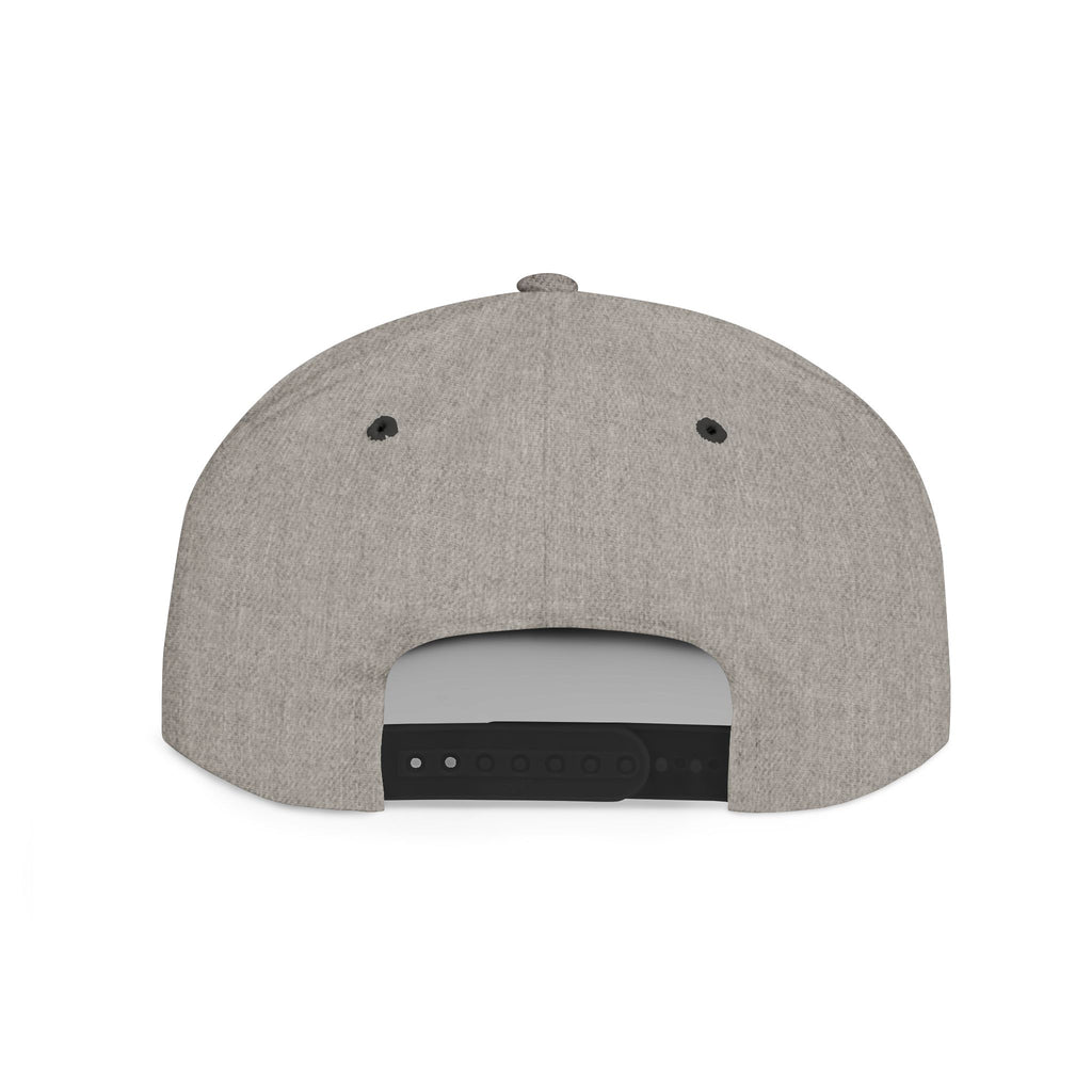 Live Free Die Building Flat Bill Snapback Hat