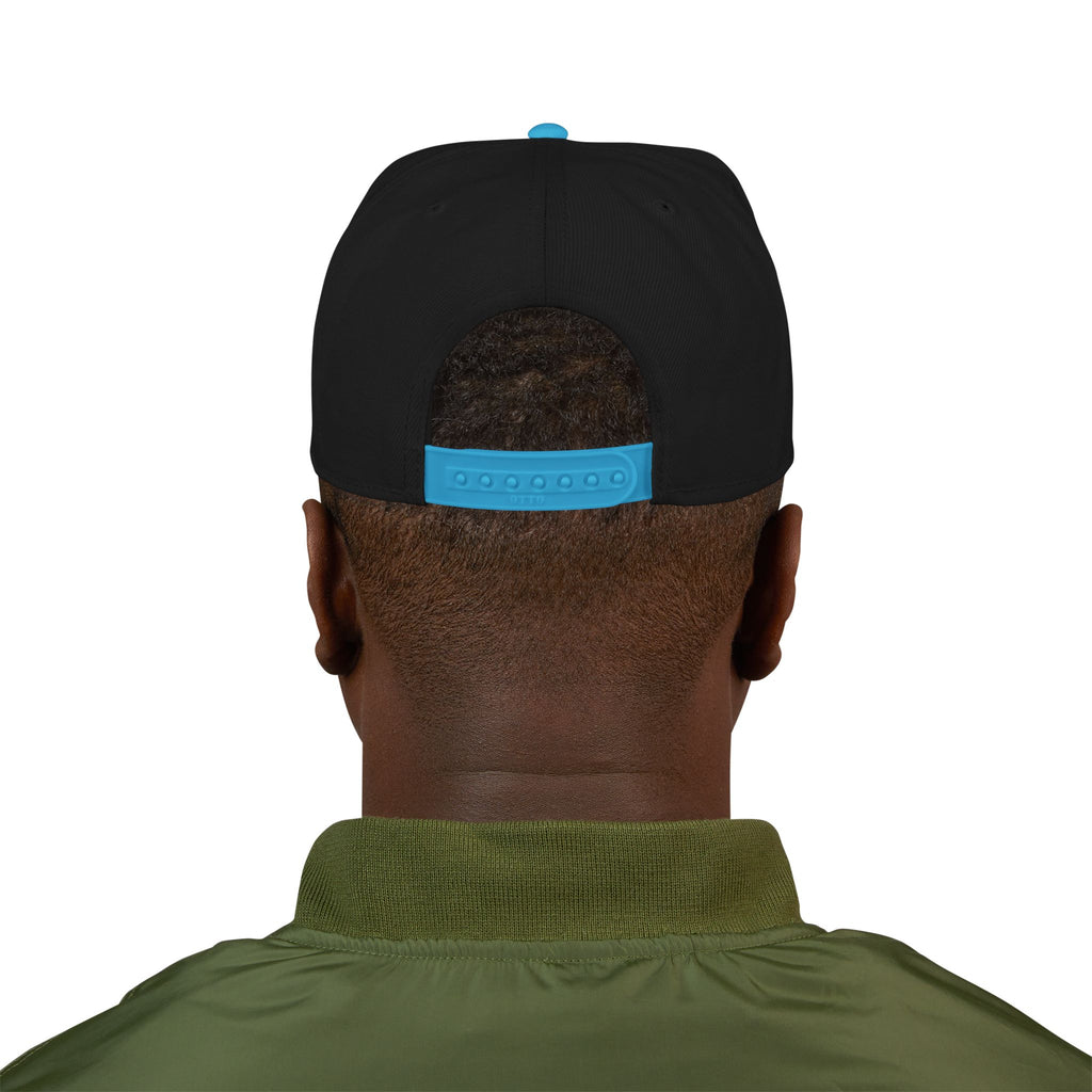 Gold Skull Snapback Hat — Embroidered Sparkle Streetwear Cap
