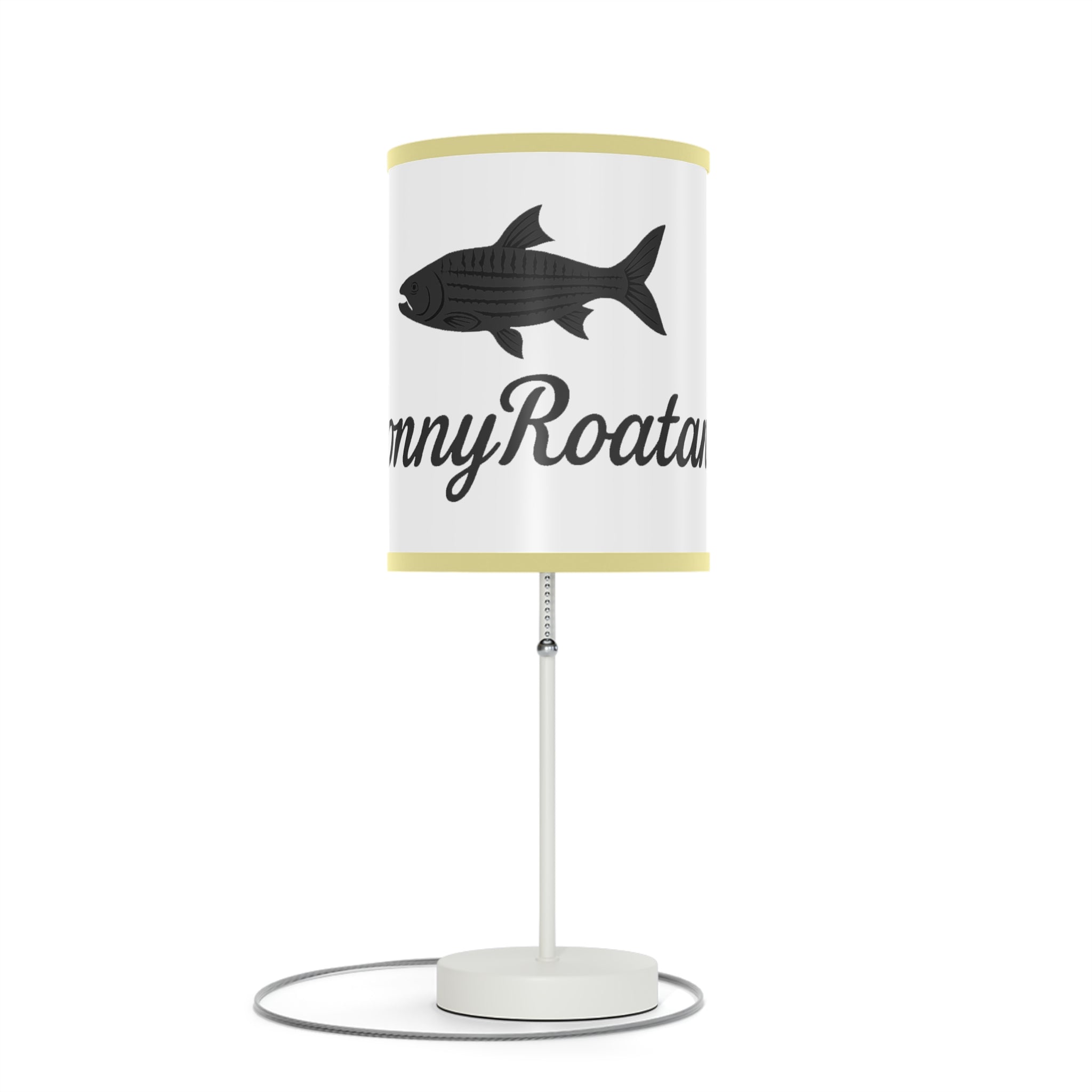 Coastal Tarpon Fish Table Lamp — Sunny Roatan Nautical Bedside Light
