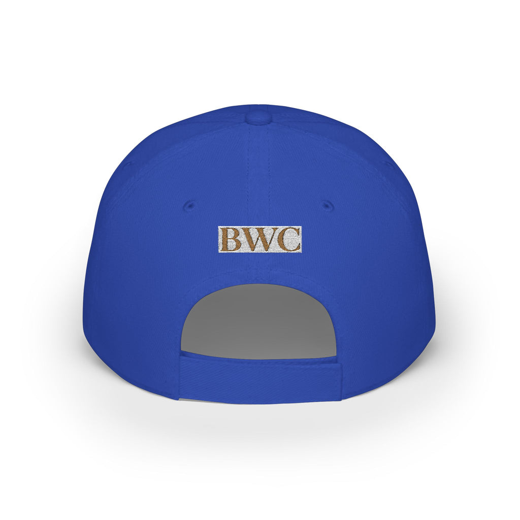 Low Profile Cap — Gold Leopard Cow Embroidered "BWC" Streetwear Hat