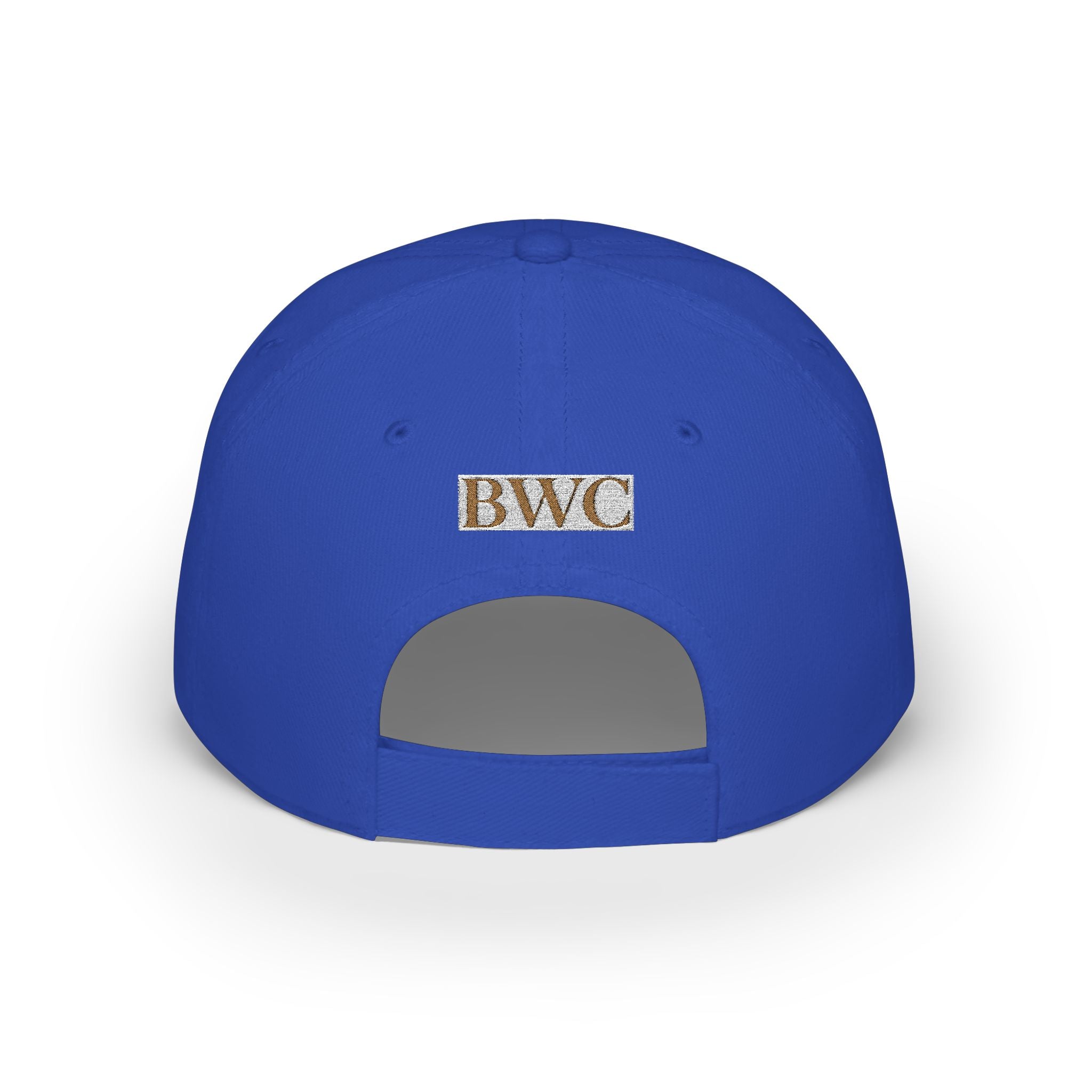Low Profile Cap — Gold Leopard Cow Embroidered "BWC" Streetwear Hat