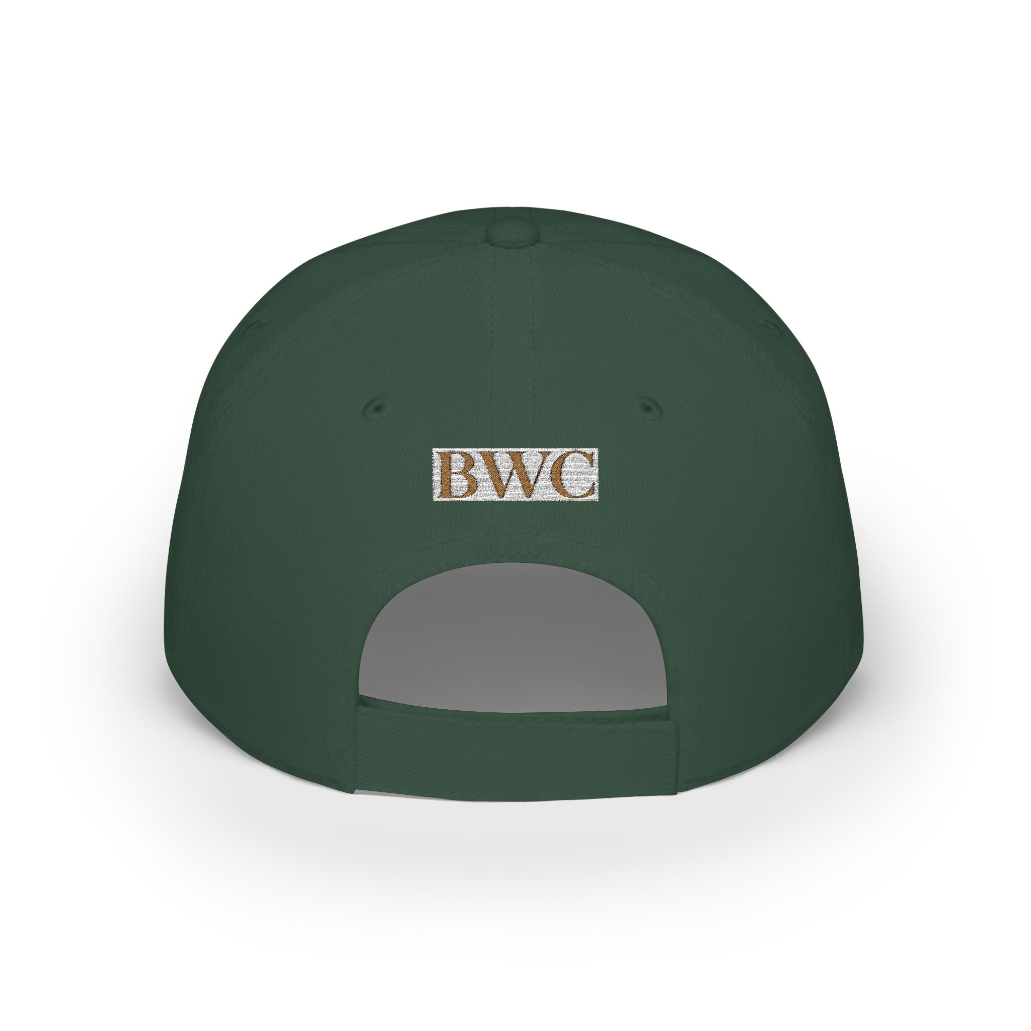Low Profile Cap — Gold Leopard Cow Embroidered "BWC" Streetwear Hat