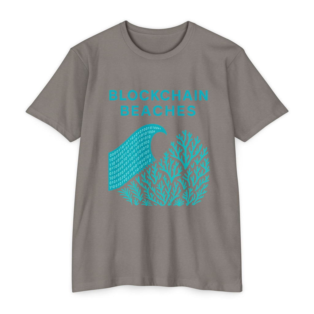Ocean Wave & Coral Graphic T-Shirt — Coastal Surf Beach Tee