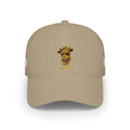 Low Profile Cap — Gold Leopard Cow Embroidered "BWC" Streetwear Hat