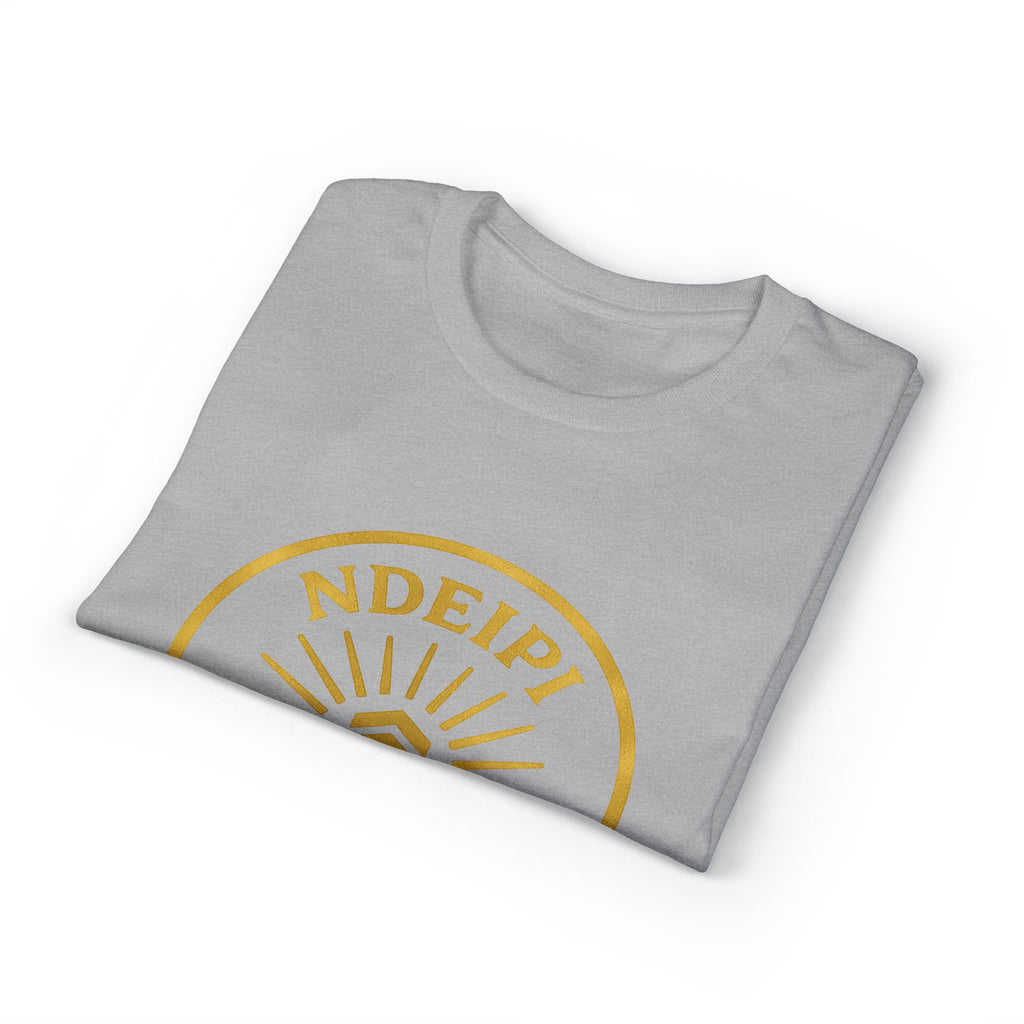 Ndeipi Is The Ark T-Shirt — Gold Sun & Wave Logo Tee