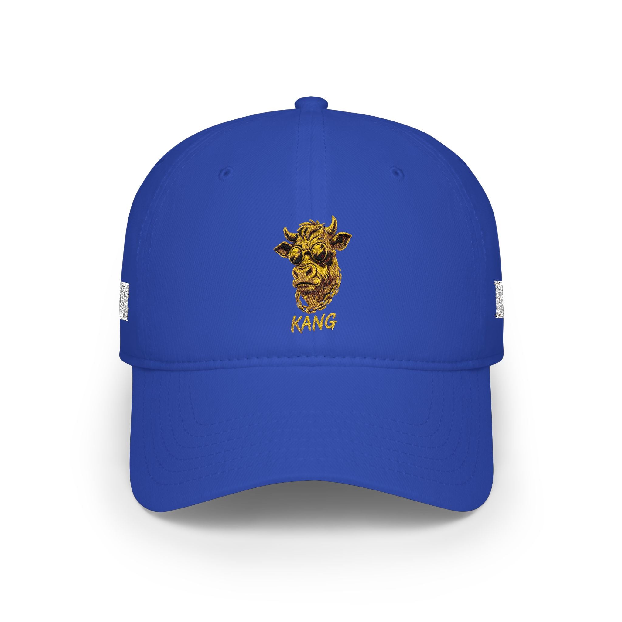 Low Profile Cap — Gold Leopard Cow Embroidered "BWC" Streetwear Hat